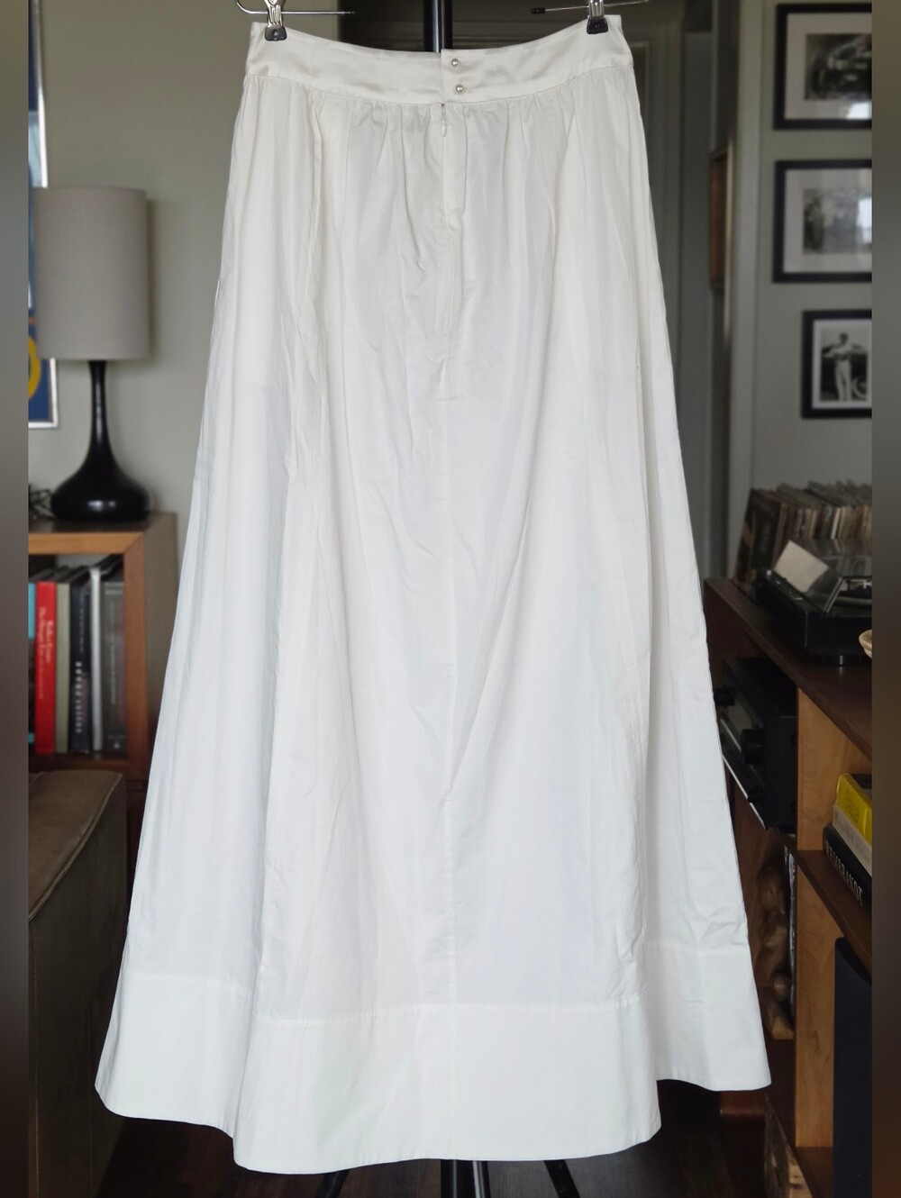 SAME Los Angeles White Poplin Maxi Skirt NWT - Picture 4 of 6